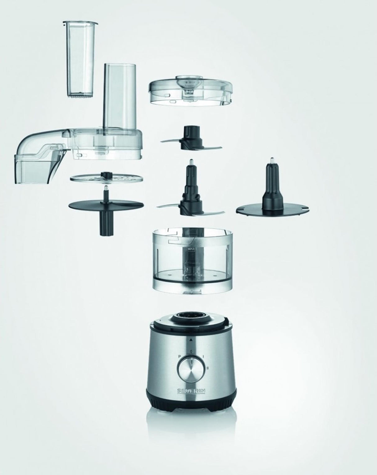 Robot culinaire compact Severin 400w inox km 3865