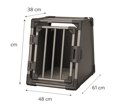 Trixie Transportbox in alluminio grafite