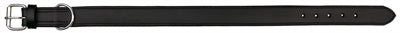 Trixie dog collar active leather wide black