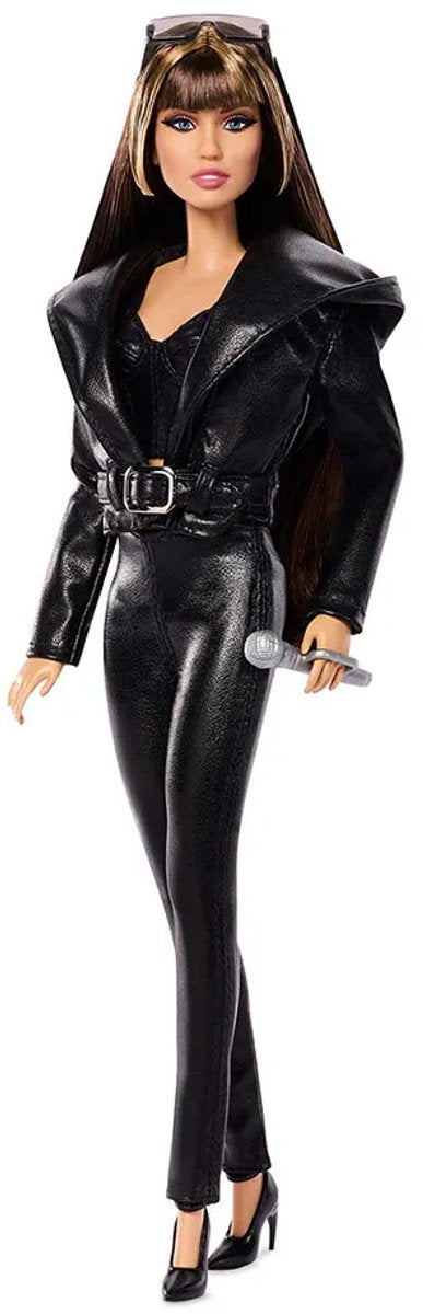 Barbie signature Miley Cyrus - poupée de collection en tenue 2 pièces en cuir artificiel