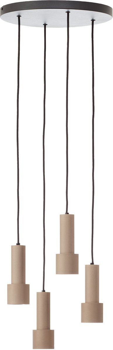 Brilliant cadiz - suspension - ronde - led 4xgu10 - bronze - noir