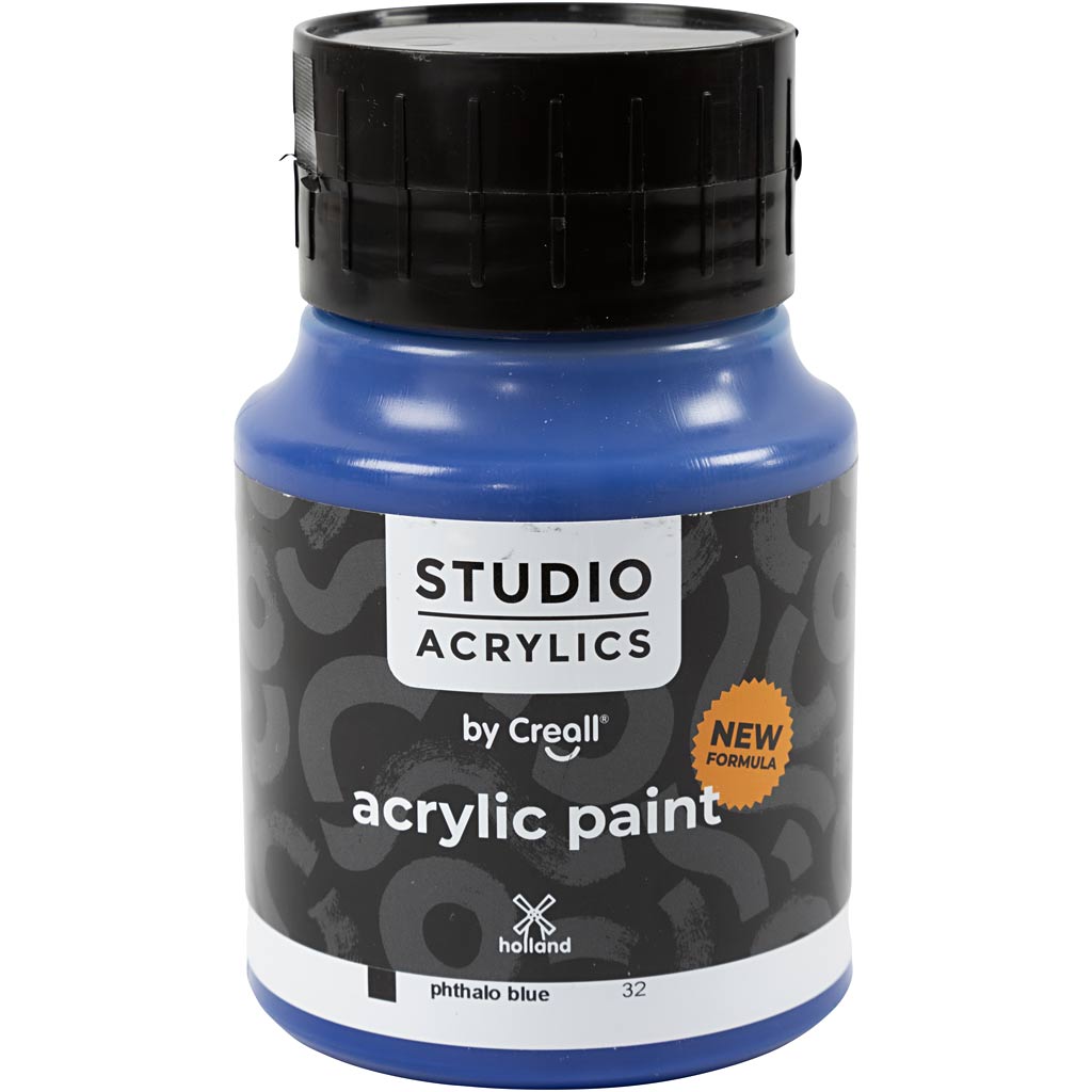 Https : www.cchobby.nl creall-studio-acrylic-paint-opaque-phtalo-blue-32-500-ml-1-bottle