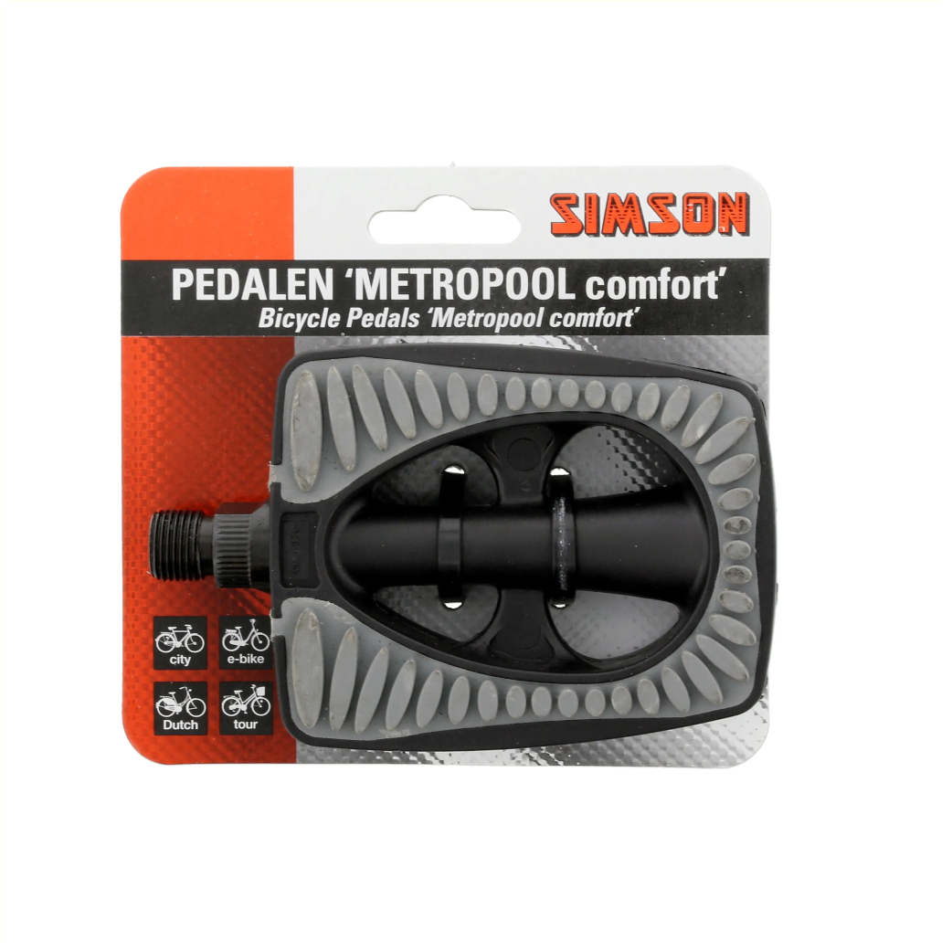 Pédales Set Metropolis Comfort 9 16 pouces gris noir