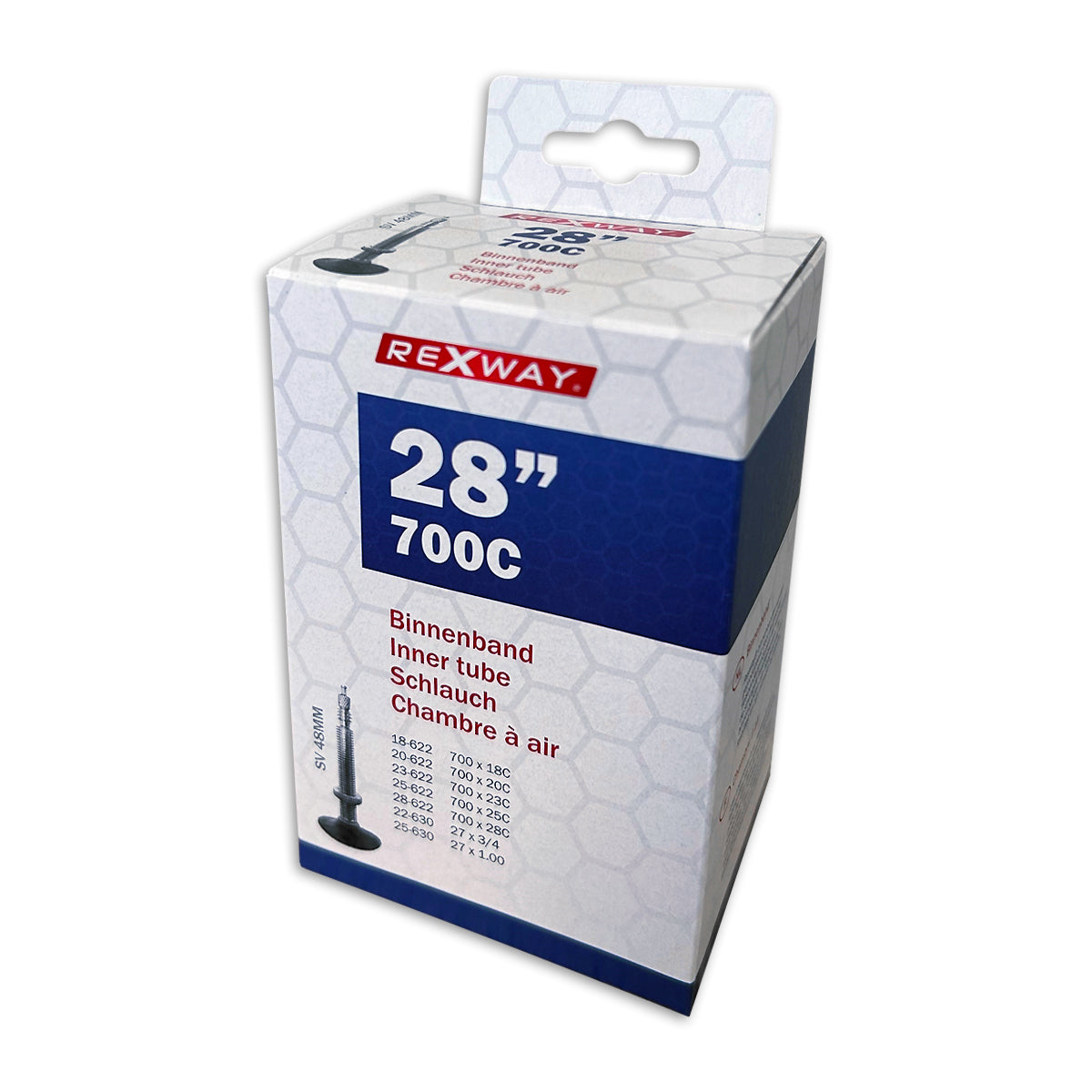 Chambre à air Rexway 28 pouces 700c sv