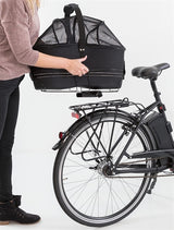 Trixie cykelkurv bagage bærer bred sort