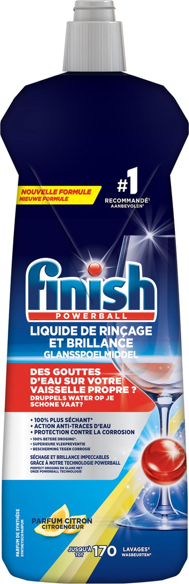 Produit de rinçage Finish citron - 170 lavages - 800 ml