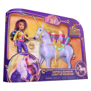 Coffret cadeau Unicorn Academy Licorne Wildstar Rainbow Light Up Pop Sophia