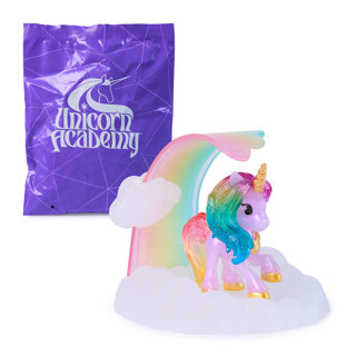 Académie de la Licorne - Licorne à collectionner avec figurine surprise magique en pierres précieuses - Jouets Licorne - Ensembles de jeu
