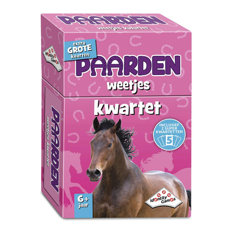 Quatuor de jeux d'identité sur les chevaux