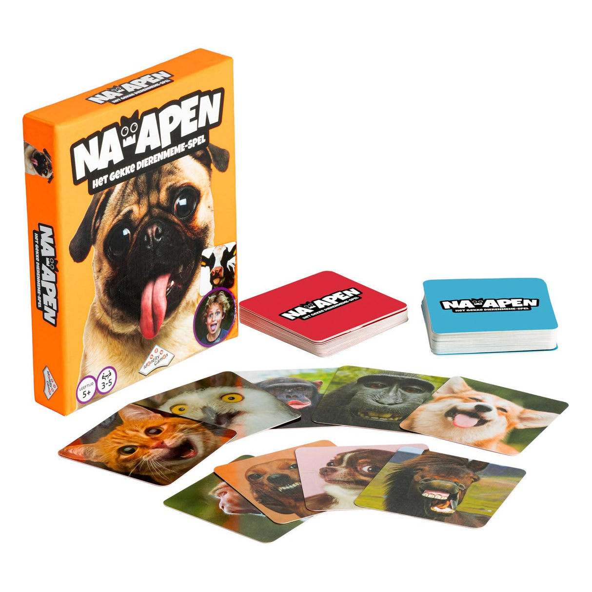 Les jeux d'identité imitent un jeu de mèmes d'animaux fous