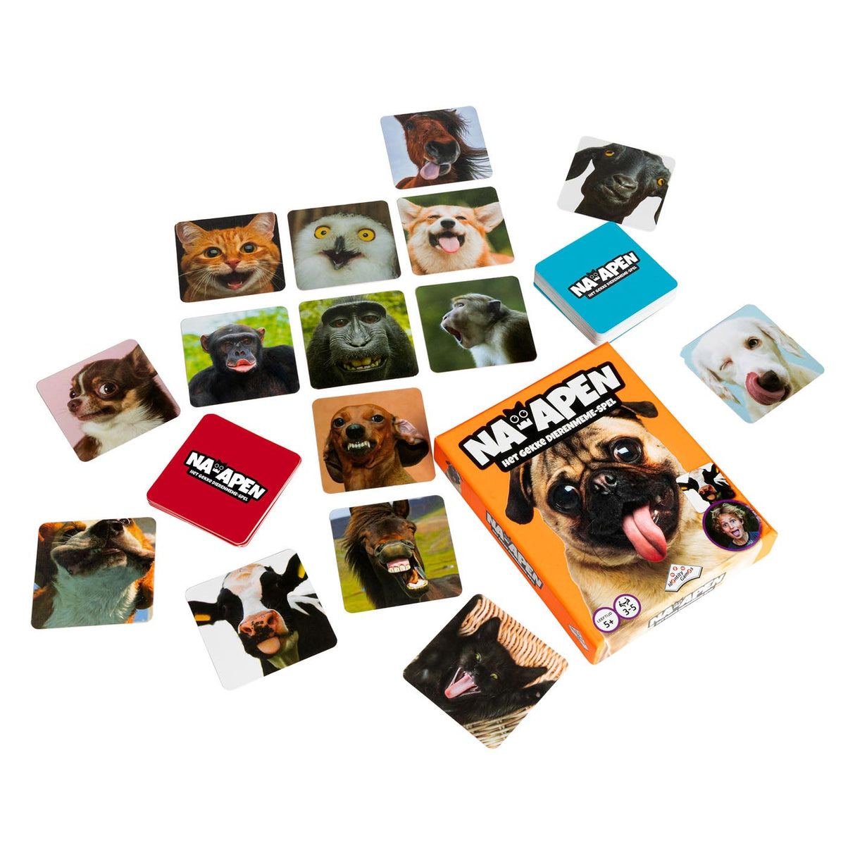 Les jeux d'identité imitent un jeu de mèmes d'animaux fous