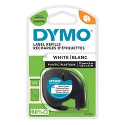 Ruban plastique, l: 4 m, l: 12 mm, blanc, 4 m 1 rouleau