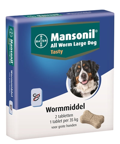 Mansonil Big Dog vse Okusne tablete črvov