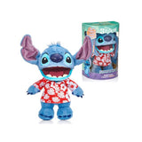 Wow stuff disney stitch peluche hawaïenne chatty stitch 30 cm + son