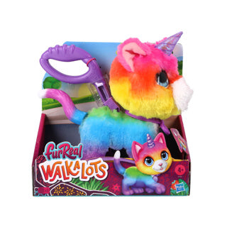 Jouez simplement au chat licorne furreal walkalots big wags - jouet en peluche interactif