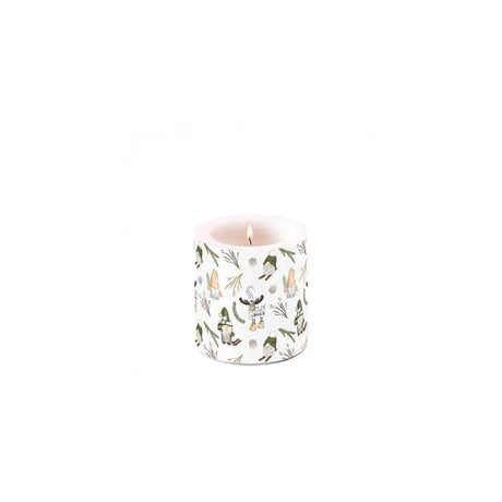 Bougie d'ambiance petits nains de forêt