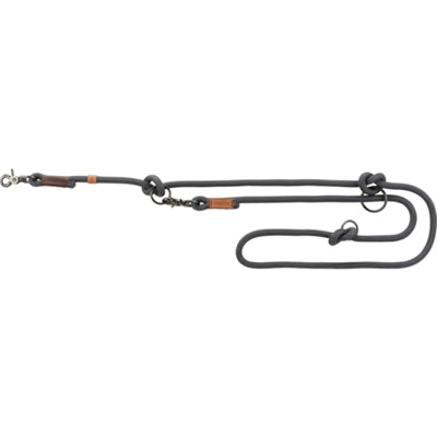 Trixie laisse pour chien be nordic réglable gris foncé marron
