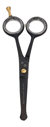 Ciseaux à pot à bord noir Tools-2-groom courbés 205-btc
