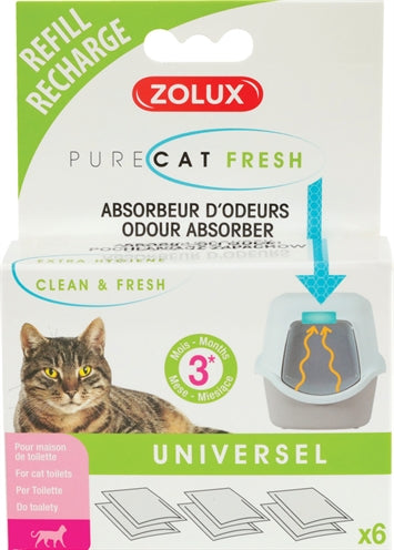 Bac à litière avec filtre universel Zolux clean Fresh