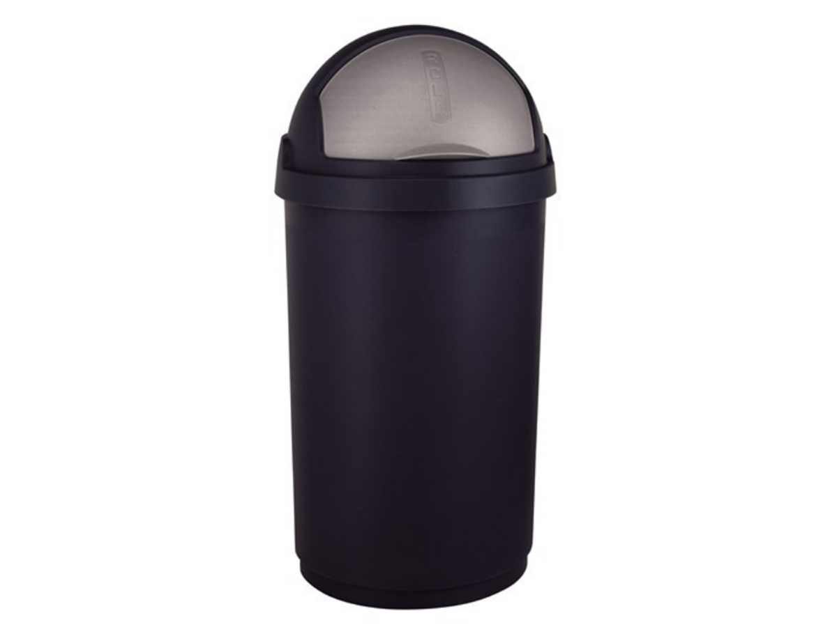 Poubelle à rouleau Curver - 50 litres - noir