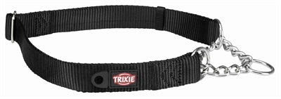 Trixie Collar Hond Premium hallef -Slip Collar schwaarz