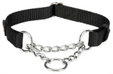 Trixie Collar Hond Premium hallef -Slip Collar schwaarz