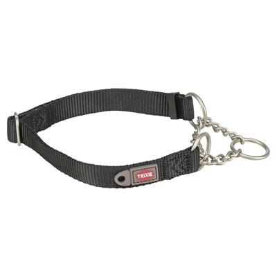 Trixie collier pour chien collier demi-glissant premium noir