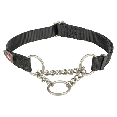 Trixie collier pour chien collier demi-glissant premium noir