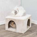 Trixie maison pour rongeurs igloo en peluche beige