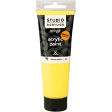 Peinture acrylique Creall Studio, semi-opaque, jaune citron (05), 120 ml 1 flacon