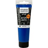 Peinture acrylique Creall Studio, opaque, bleu phtalo (32), 120 ml 1 flacon