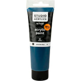 Peinture acrylique Creall Studio, opaque, bleu de Prusse (34), 120 ml 1 flacon