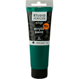 Peinture acrylique Creall Studio, opaque, vert phtalo (52), 120 ml 1 flacon