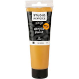 Peinture acrylique Creall Studio, opaque, terre de Sienne brute (61), 120 ml 1 flacon