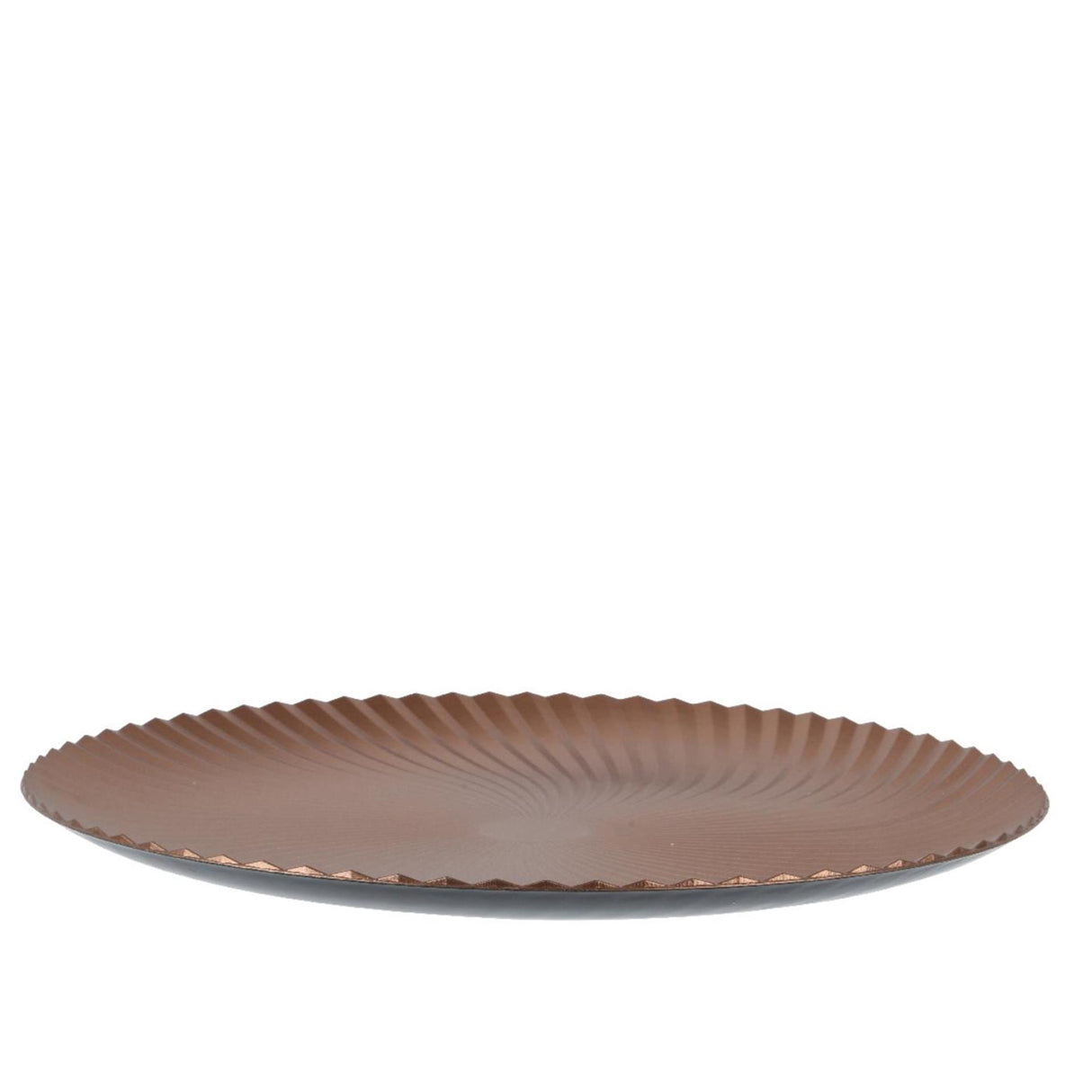 Assiette de base Decoris cognac ø33xh1,5cm