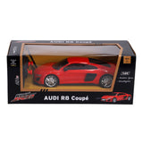 RC Audi R8 coupé rouge échelle 1:24