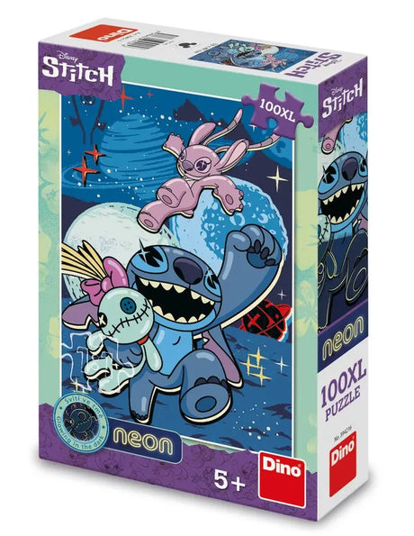 Puzzle Dinotoys Dino de Disney's Stitch Neon - 100 pièces XL