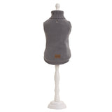 Croci Pull pour chien col moscou gris