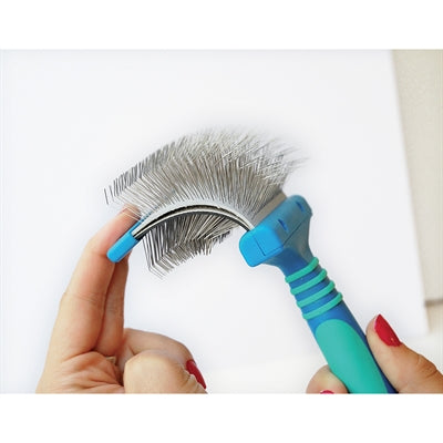 VIVOG BRUSH doppio blu pieghevole a doppio lato