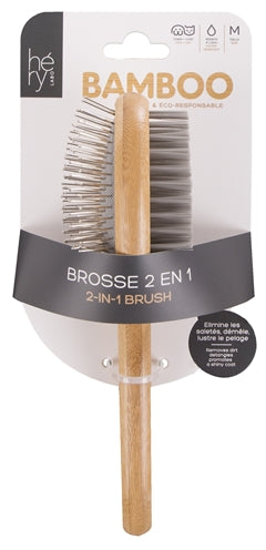 Brosse de laboratoire Hery 2 en 1 en bambou
