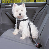 Trixie harnais pour chien voiture avec ceinture noir