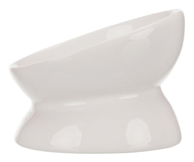 Trixie food bowl cat white