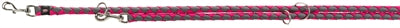 Trixie cavo laisse pour chien réglable gris fuchsia
