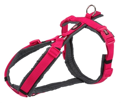 Trixie Dog Harness Premium Draw Fuchsia Gray