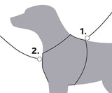 Trixie harnais pour chien premium trekking gris fuchsia