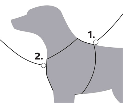 Trixie harnais pour chien premium trekking gris fuchsia