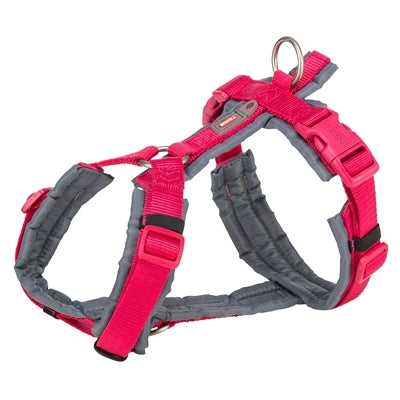 Trixie harnais pour chien premium trekking gris fuchsia
