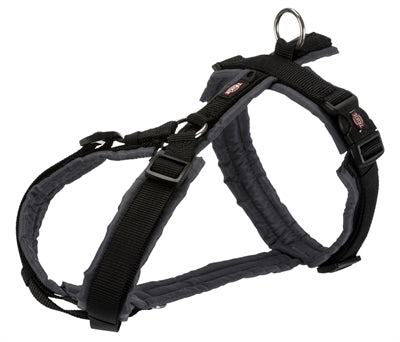 Trixie Dog Harness Premium Draw Black Grey