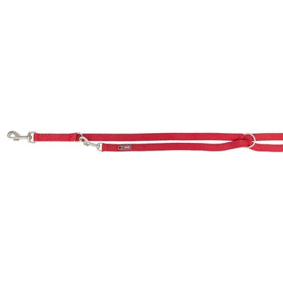 Trixie laisse pour chien premium double couture réglable rouge