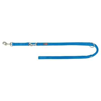 Laisse pour chien Trixie premium double couture réglable bleu royal